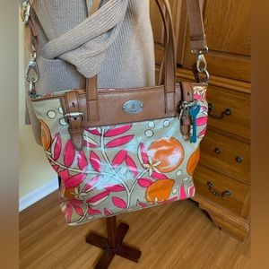 Fossil Tote crossbody floral